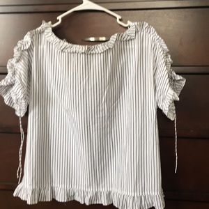 Madewell pinstriped top